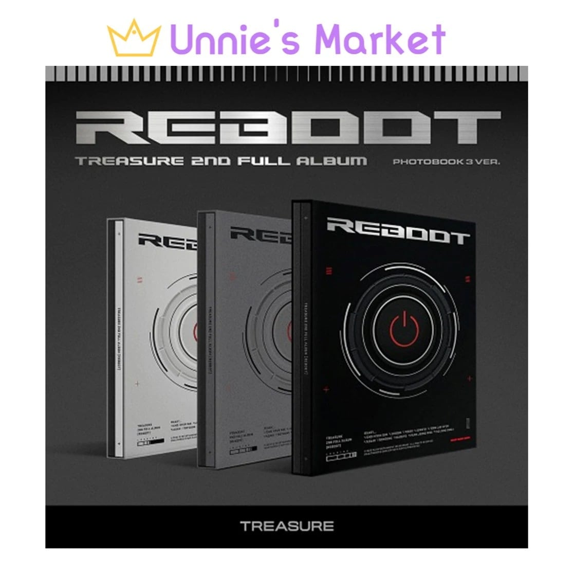 [SET] TREASURE 2ND FULL ALBUM [REBOOT] (PHOTOBOOK VER.) + Free Photocard 1EA(fan-made)