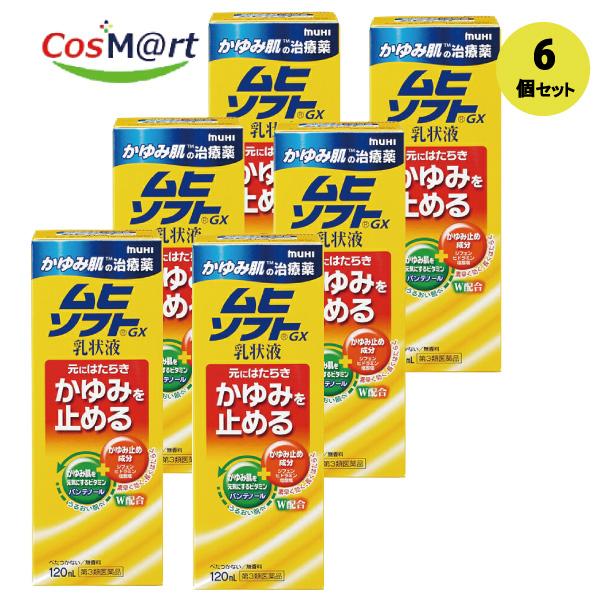 【6個セット】 【第3類医薬品】 【池田模範堂】ムヒソフトＧＸ乳状液　120ｍｌ (4987426002039-6)