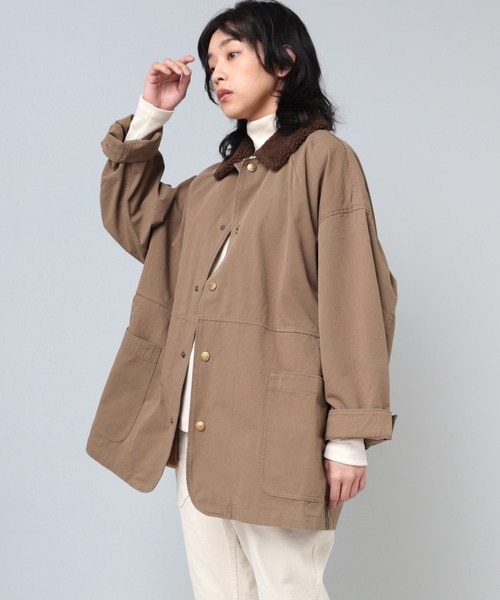 ジャケット カバーオール J2081 ライナー付きキャンパージャケット レディース