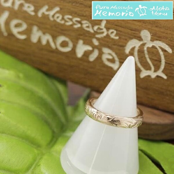 アロハホヌ レディース リング ステンレス ピンクゴールド ALOHA HONU ハワイアンジュエリー ハワイアン ジュエリー ブランド スタイル ペアリング 指輪 ペア アクセサリー メンズ 安い