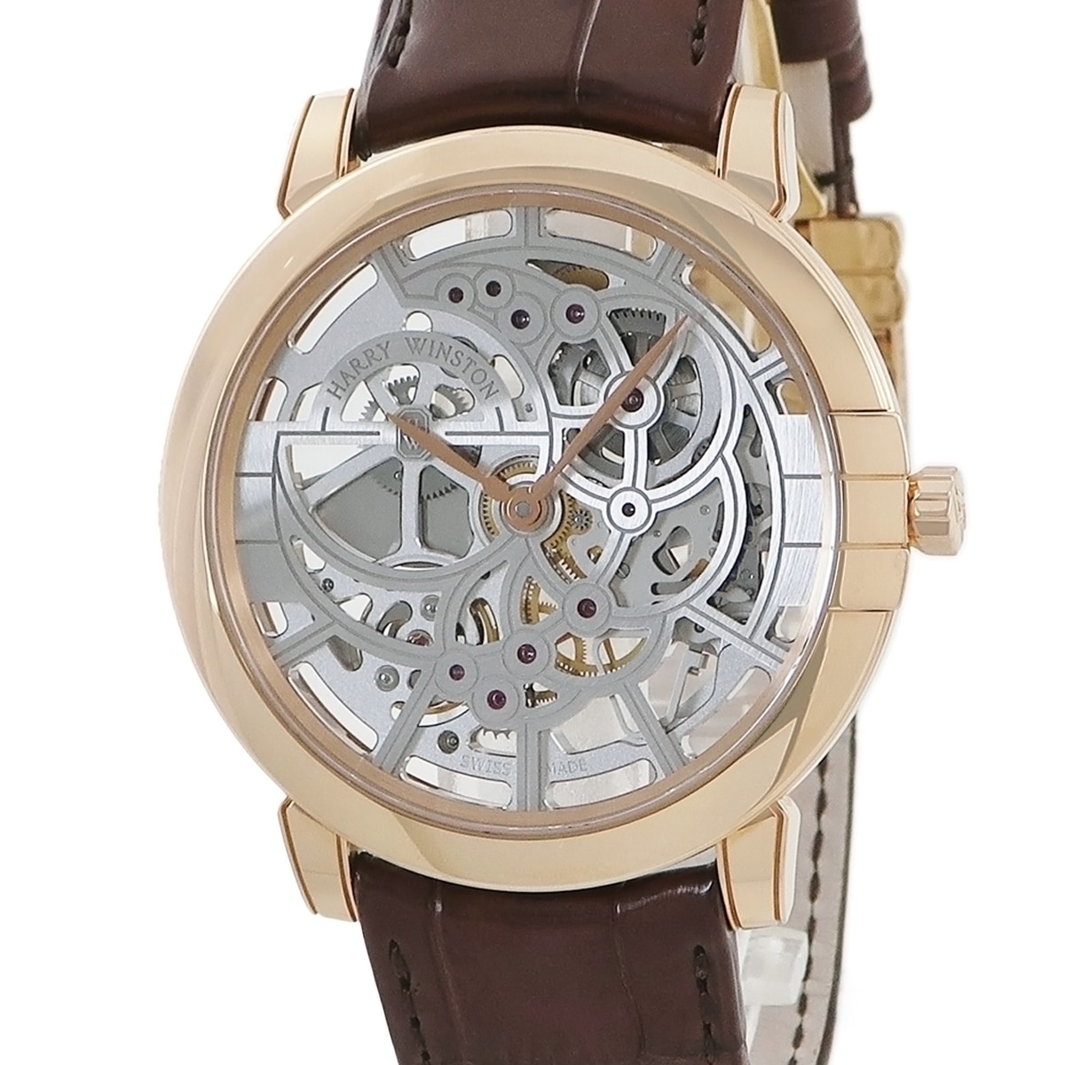 ミッドナイト スケルトン MIDAHM42RR001 自動巻き メンズ K18RG無垢 3年保証