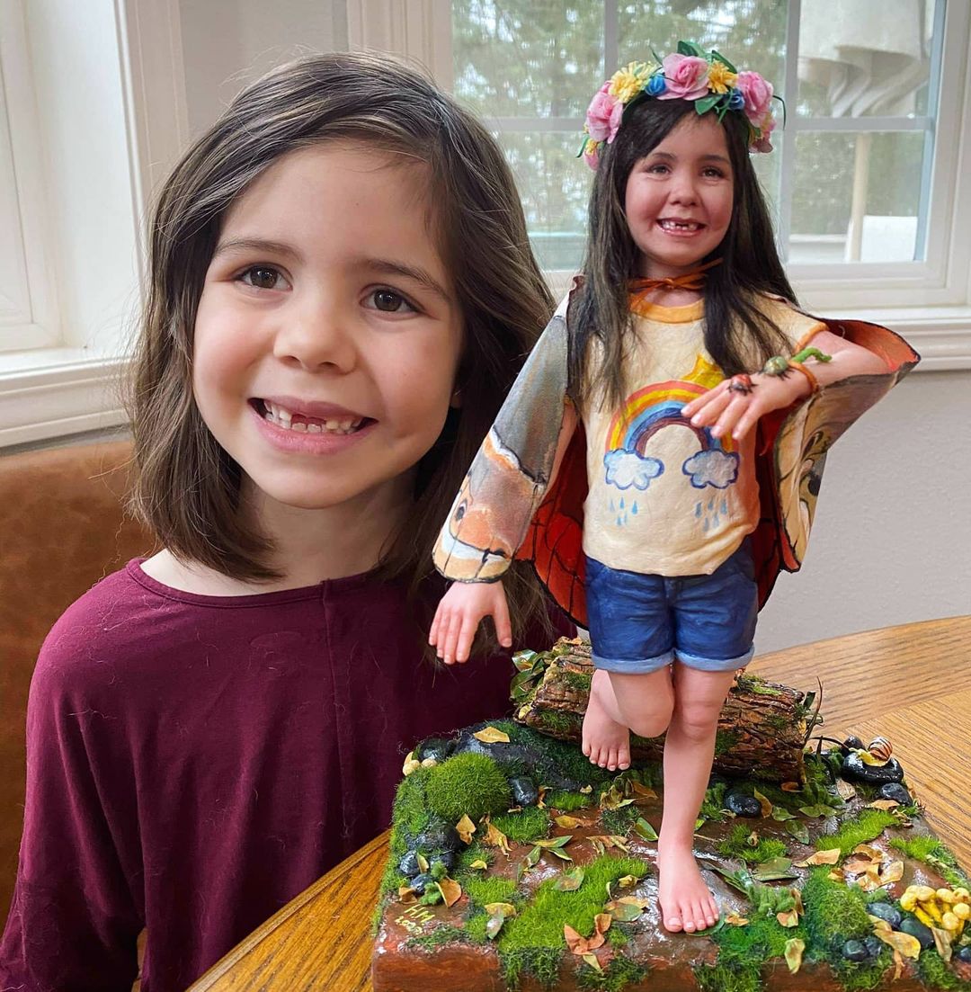 【オーダーメイド】3D肖像画 似顔絵 写真 人形 フィギュア 誕生日 ベビー 赤ちゃん キッズ 子供 幼児 出産祝い