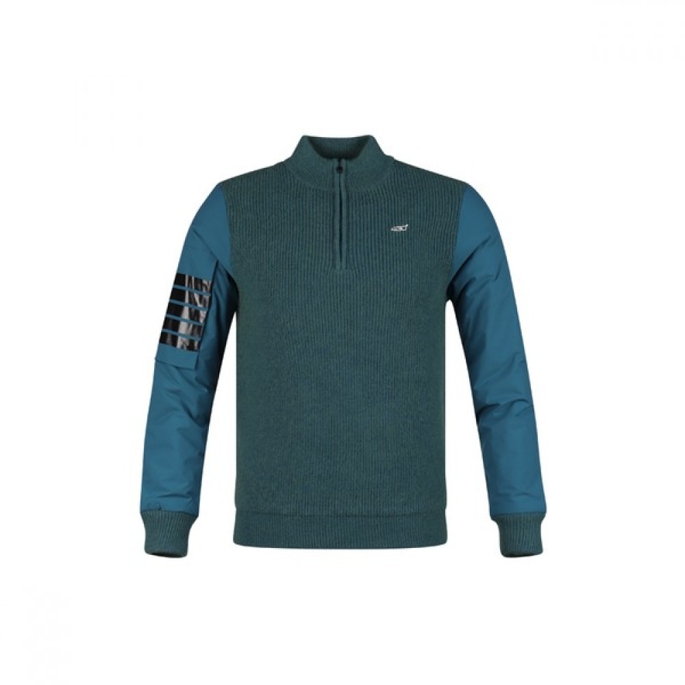 (ラックスゴルフ) ラックスゴルフ 430 ゴルフメンズウーブンスリーブライン防風ニットプルオーバー LB4W813