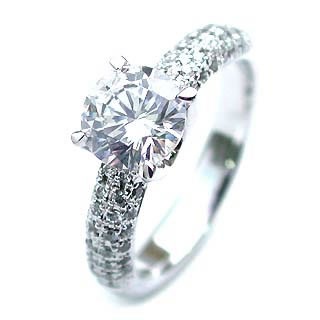 (Brand アニーベル) Pt ダイヤモンドデザインリング（婚約指輪エンゲージリング）楽ギフ_包装02P26Mar16