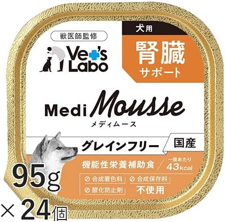 ＪＰＣ メディムース 犬用 腎臓サポート 95g×24個