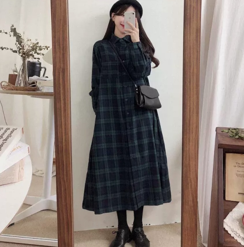 ワンピース デート ロング 袖あり 長袖 かわいい 大人可愛い きれいめ シンプル カジュアル 大人 上品 おしゃれ お洒落 主役級 存在感 春 秋 10代 20代 30代 レディース 女性用 OL