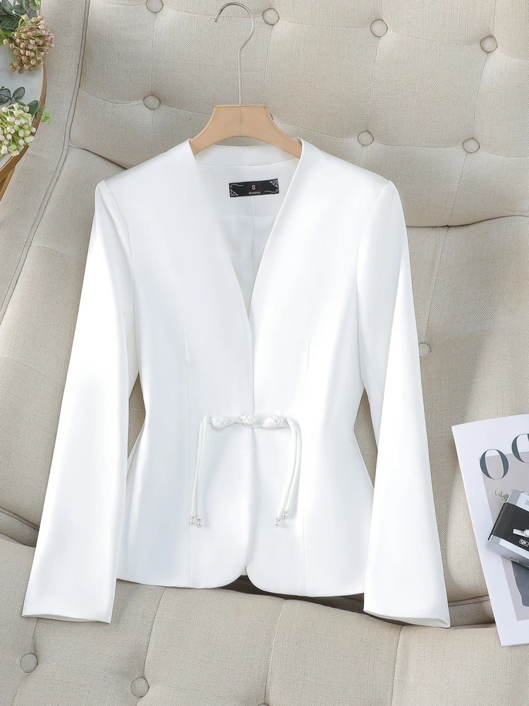 ジャケット 半袖 早秋 新中式 国風 高級感 着こなし 幸せ コーディネート 新版