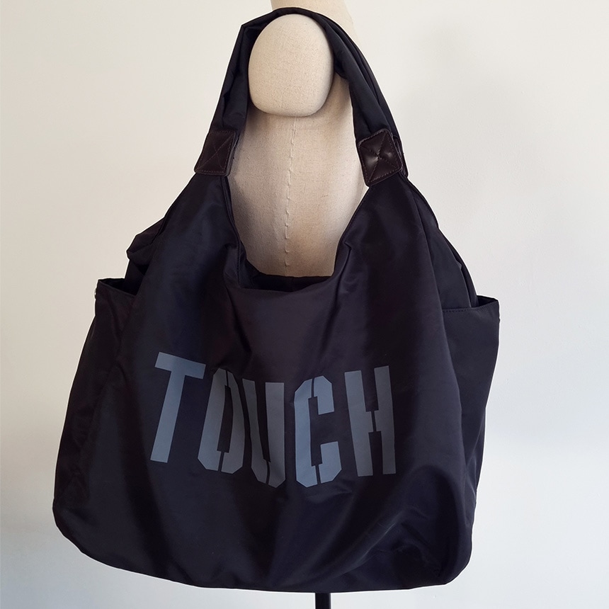 タッチポイント ナイロン ビッグ ショルダーバッグ 旅行 運動バッグ 防水バック梅雨アイテム