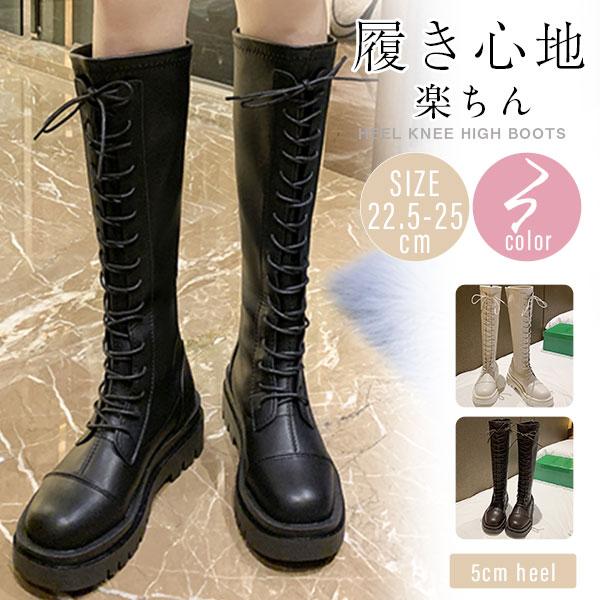 品質いいな新品 ロングブーツ ジョッキーブーツ レディース ウエスタンブーツ 靴 ブーツ 革靴 エンジニア ロング レースアップ シューズ 美脚 PU 防寒