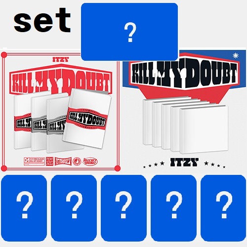 [SET] ALADIN特典 ITZY- KILL MY DOUBT [STANDARD 4種+DIGIPACK 5種]