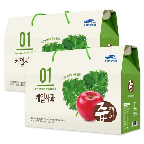 汁飲みケール りんごジュース 2箱 60包 ケールジュース