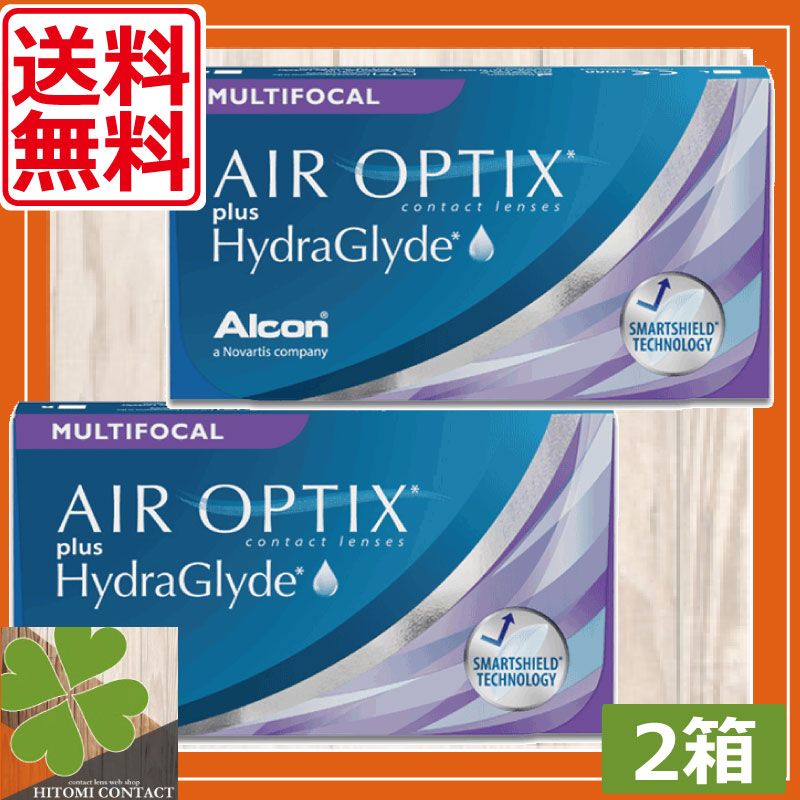 処方箋不要　エアオプティクスプラス ハイドラグライド遠近両用　2箱　マルチフォーカル