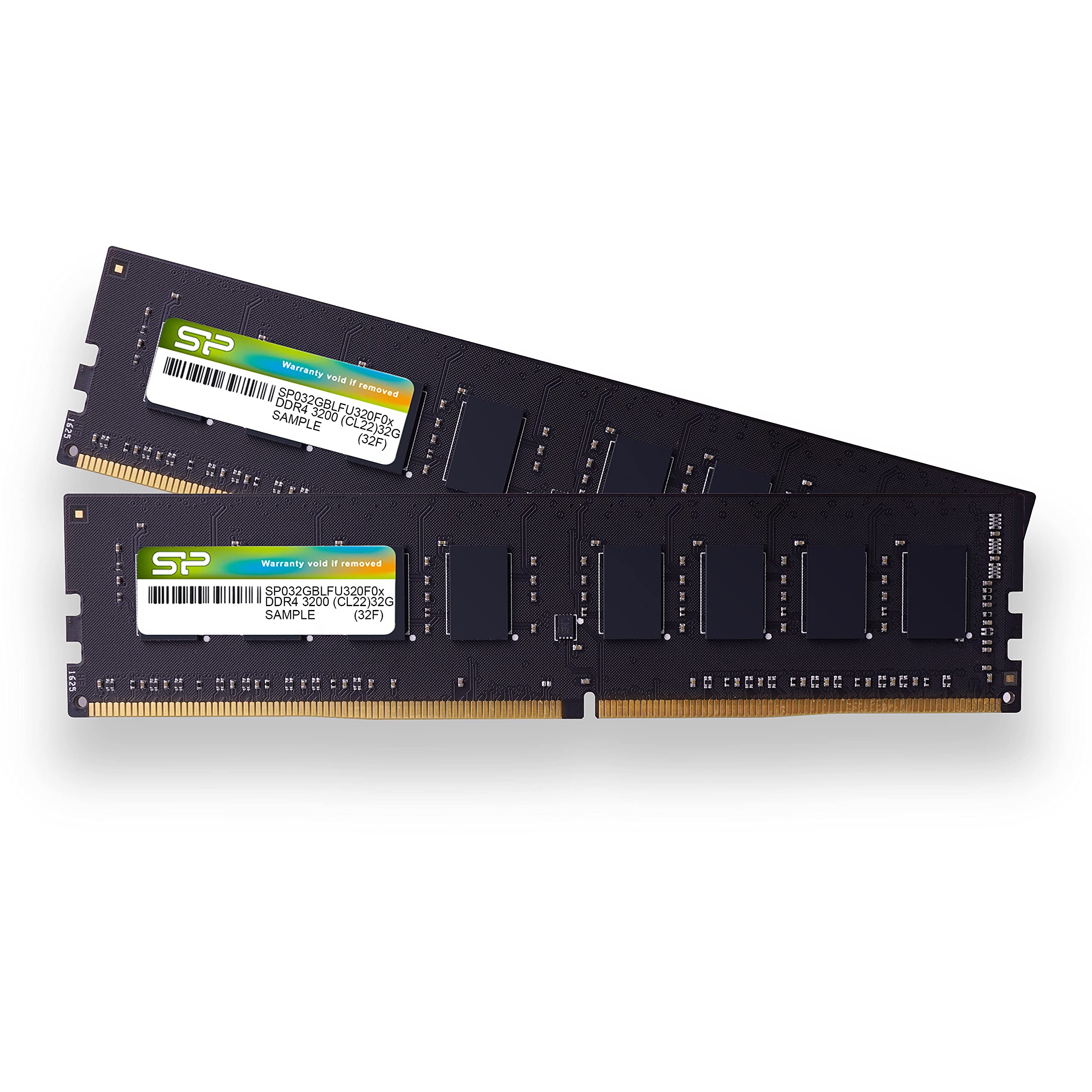 シリコンパワー SP Silicon PowerデスクPC用 メモリ DDR4 3200 PC4-25600 32GB x 2枚 (64GB) 288Pin 1.2V CL22 SP064GBLFU3