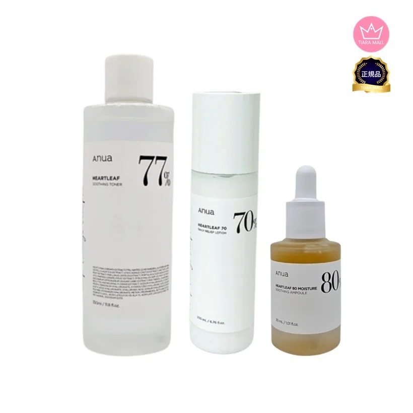 スキンケア3種SET/ドクダミ77%スージング トナー500ml/70%ドクダミ70%デイリーローション 200ml/ドクダミ80 水分鎮静アンプル30ml 6,296円