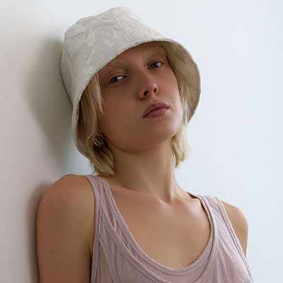UNDERCONTROL正規品 STAND BUCKET / FLOWER PATCH / SATIN CREAM バケットハット