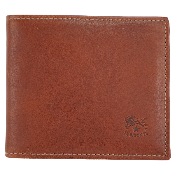 IL BISONTE イルビゾンテ BI FOLD WALLET 二つ折り財布　コンパクト財布　メンズ　レディース　ユニセックス/SBW023 PO0001 BW221N/Seppia