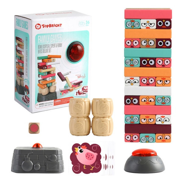 時限爆弾 木塔 ブロック積み 赤ちゃんのおもちゃ / トップブライト