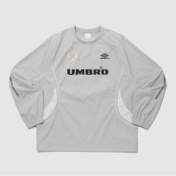 長袖Tシャツ PQA UQ121CWT23-WGR HBL プレミアウーブンピステ/WHITE GREY