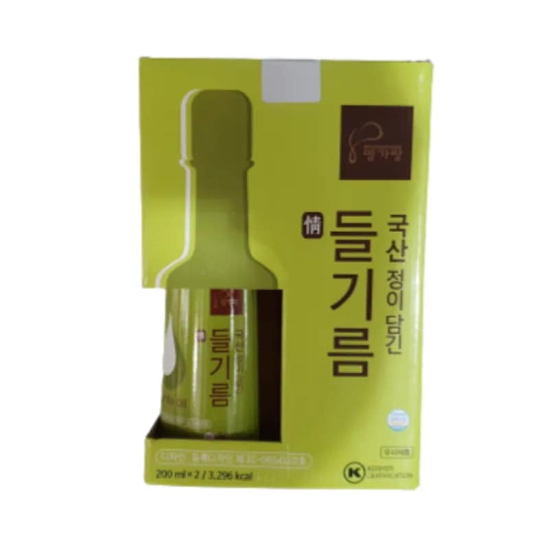 ミョンガラン 韓国産 エゴマ油 200ml x 2