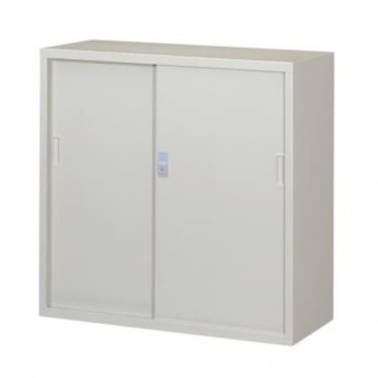 一般書庫/D:400タイプ 3×3型引違書庫(スチール戸) 3号 棚板2枚付 ニューグレー COM-N303D