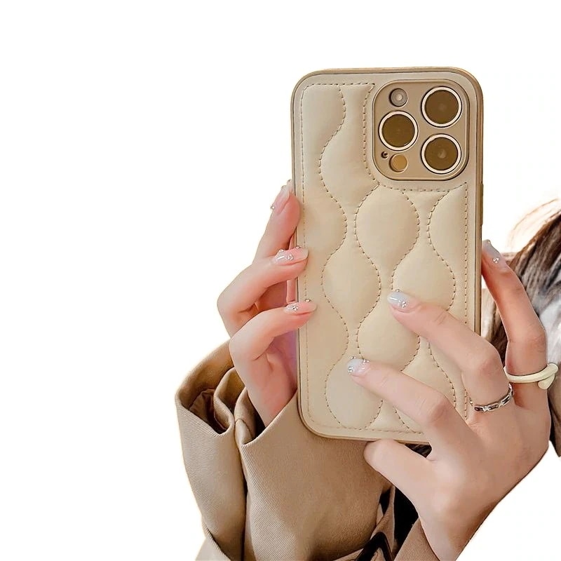 立体効果 カーキ アート 曲線 iphone14ケース 韓国ファッション シンプル スマホケース 保護ケー A1449