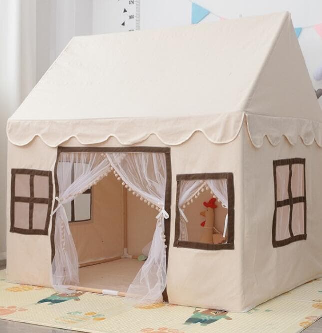 キッズテント 子供部屋 プレイハウス 北欧 可愛い 木製 丈夫 ベビーテント 赤ちゃん ゲームハウス 子供テント 男の子 女の子 プレイテント クリスマス 誕生日プレゼント ままごと テントハウス お