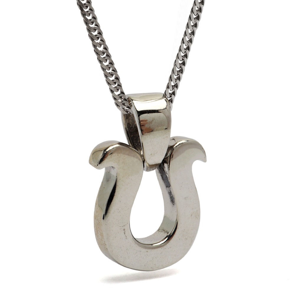 シルバー925 ホースシューネックレス [nc026-ns125-cs053-2mm]