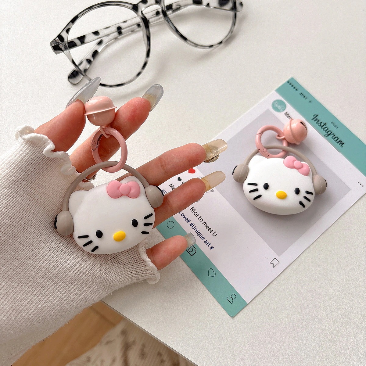 【200点セット】【送料無料】かわいいKT猫トラッカー保護カバーアップルAirTagロケータワイヤー紛失防止キーホルダー適用 106,277円