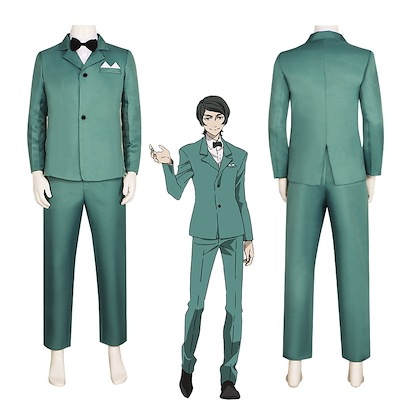 文化祭 ハロウィン ハロウィーン 仮装  変装 演出服 4点セット コスプレ衣装 コスチューム （おぐりむしたろう） 小栗虫太郎 文豪ストレイドッグス スーツ ハロウィン 2023年新作入荷コスプレ