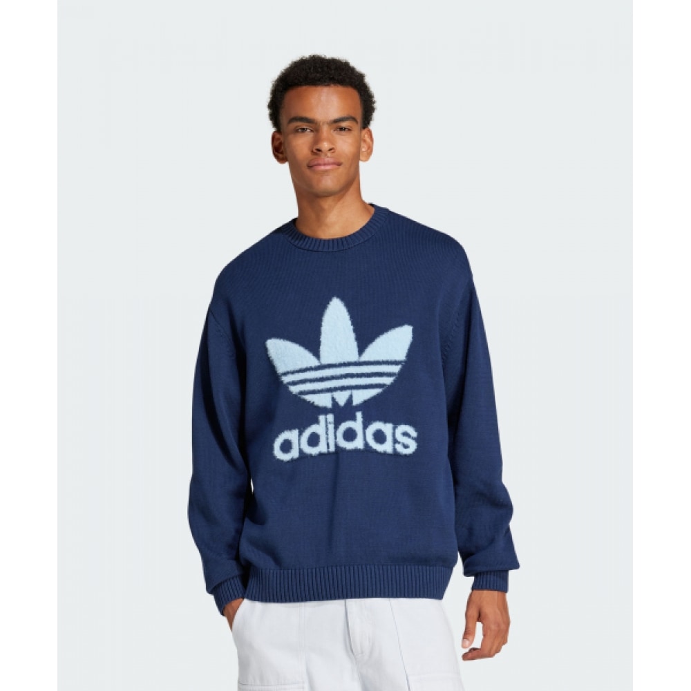 アディダスプレミアムニットトレフォイルクルースウェットシャツ JC6349