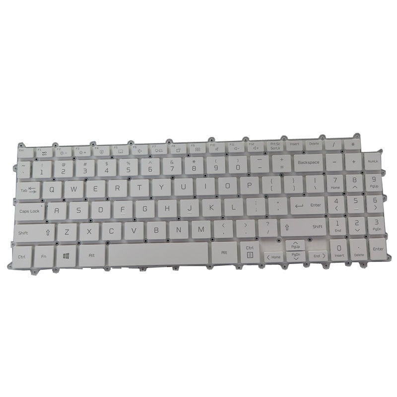 バックライトキーボード互換 LG SG-B0330-XUA AEW74230002 SN8001BU1 英语 白いフレームなし