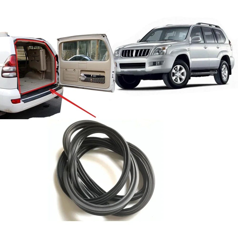 1個 リアドアゴムシール ランドクルーザープラド120 LC120 2003-2009 用 リアドアプロテクター ウェザーストリップシール レクサスGX470 用 輸入品