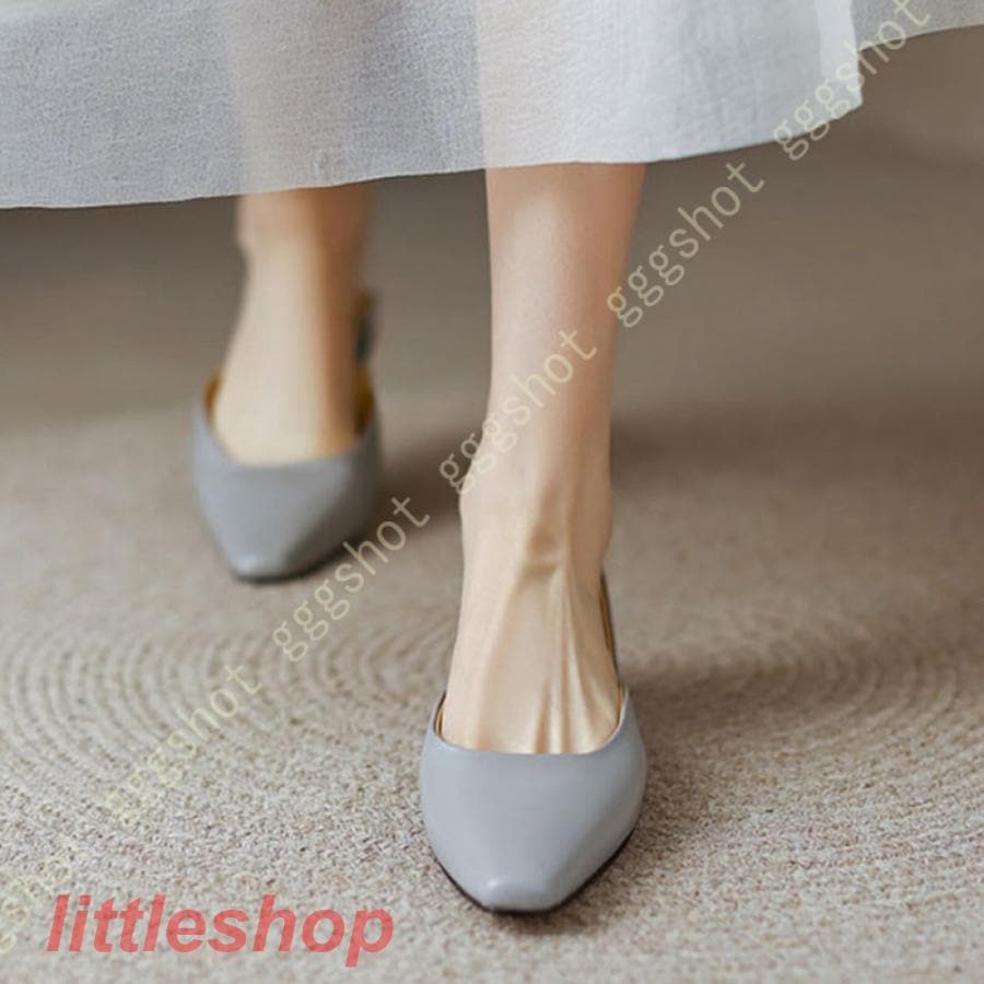 New type追加!ストラップパンプス ローヒール ぺたんこ スクエアトゥ セパレート レディース きれいめ フラットシューズ 黒 ローヒール 軽量 オフィス バレエシューズ