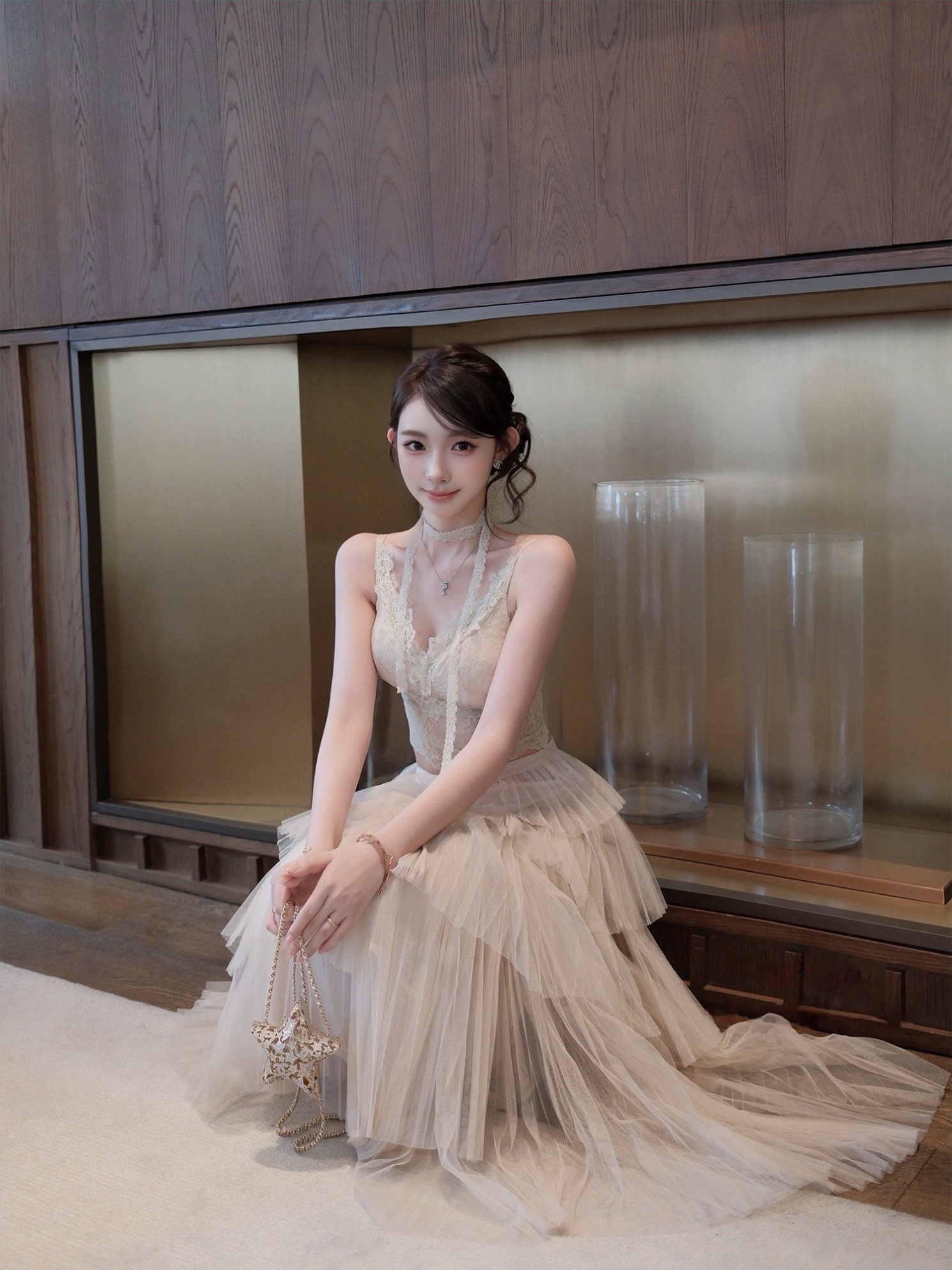 (2color) シャーベットアシンメトリースカート