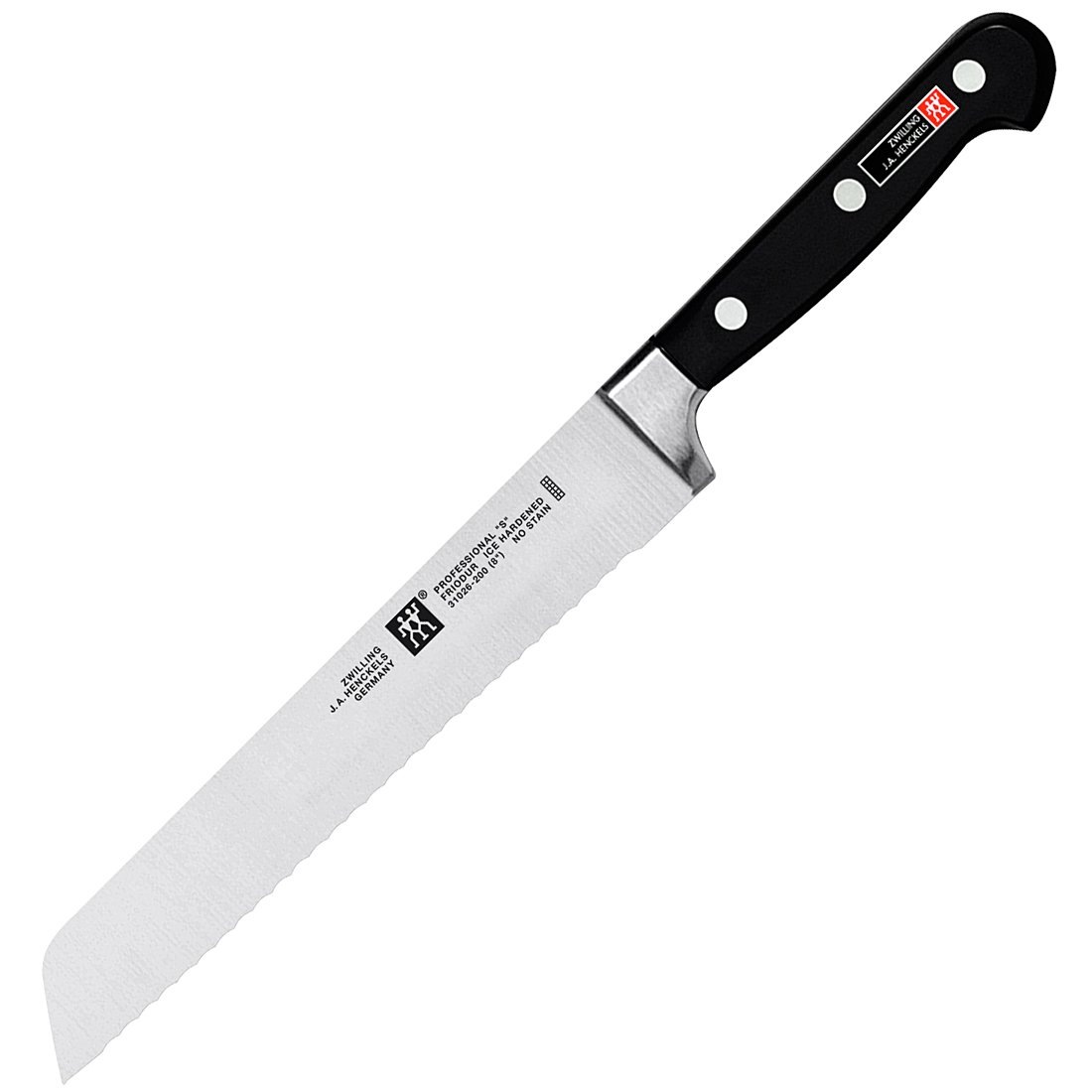 Zwilling ツヴィリング 「 プロフェッショナル S パンナイフ 200mm ドイツ製 」 パン切り ブレッド ケーキ 包丁 全鋼 ステンレス 食洗機対応 ゾーリンゲン 【日本正規販売品】310