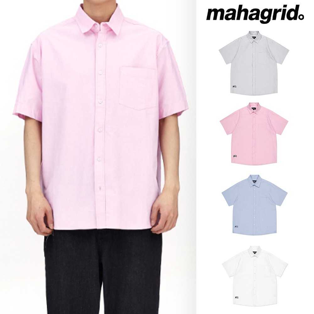 [mahagrid] MGD OXFORD HALF SLEEVE SHIRTS