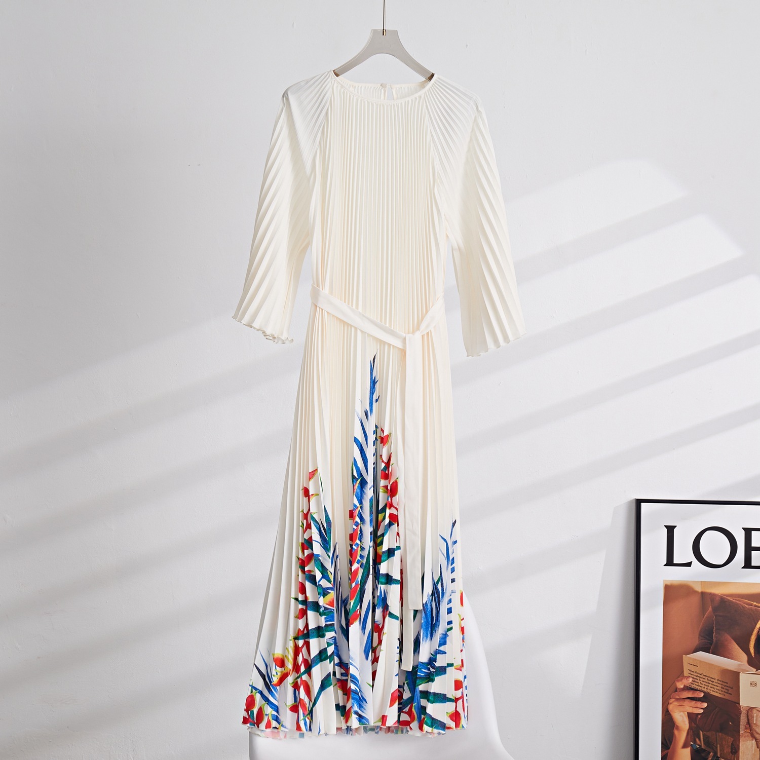 プリーツワンピース レディース ロングプリーツスカート 春夏ワンピース タイ 海辺 リゾート風 ロングスカート 6,160円