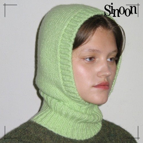 SINOON ニット バラクラバ KNIT BALACLAVA (APPLE GREEN) シヌーン 韓国ファッション