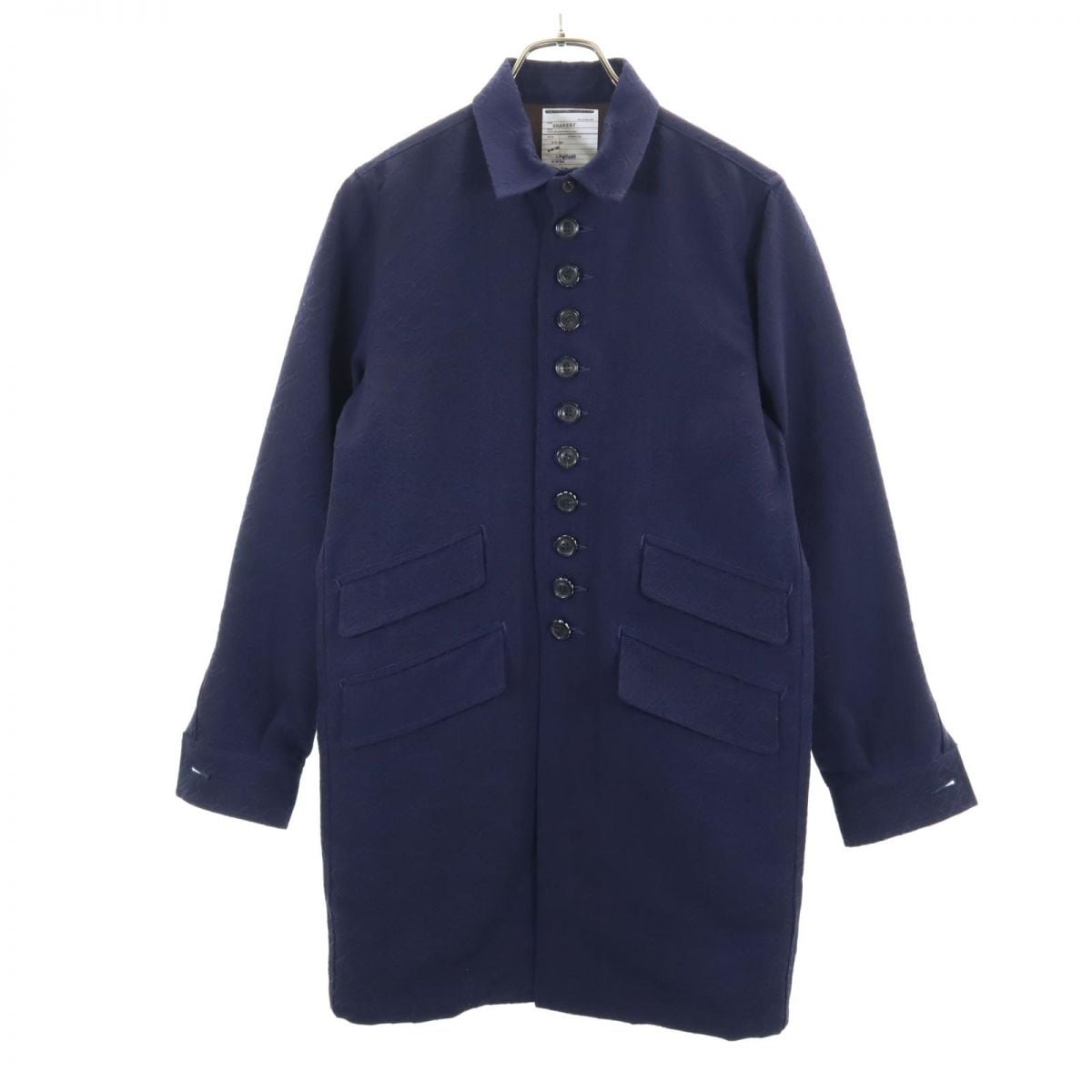 日本製 ステンカラーコート 1 ネイビー メンズ