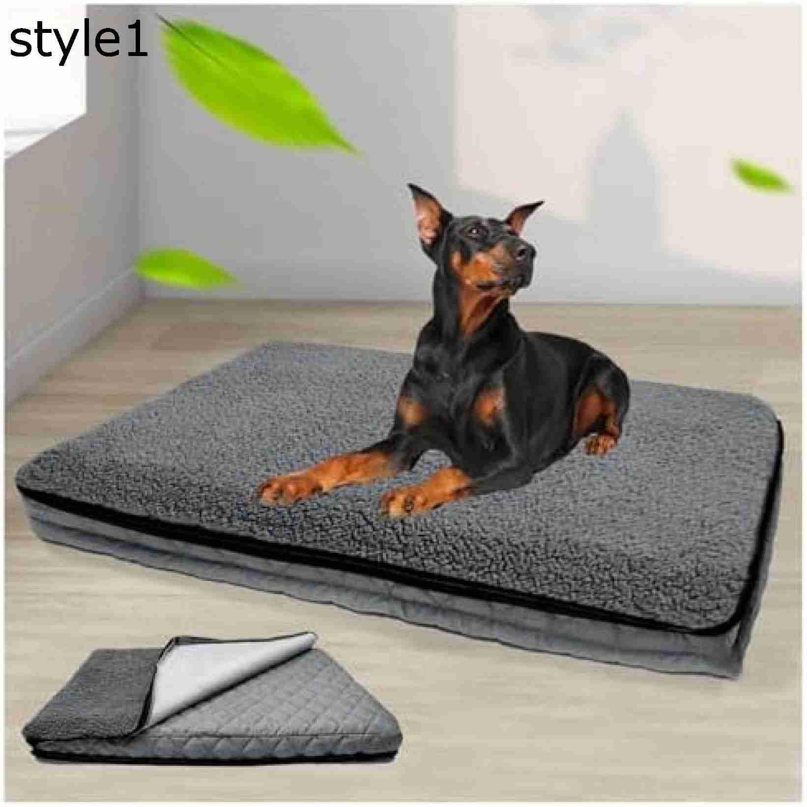 犬用ベッド 通気性いい 防水 耐噛 破れない 丈夫 犬クレートマット 洗える 取り外せるカバー 滑り止め 中型犬 大型犬 通年使える 犬 ベッド 大型犬 ベッド 大型犬 低反発 ベッド 低反発 7,931円