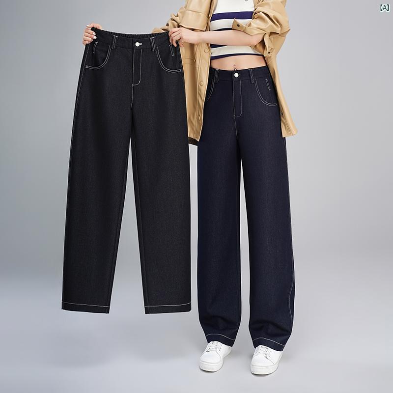 たり ジーンズ ワイド パンツ レディースパンツ 秋 ハイウエスト 着痩せ カジュアル