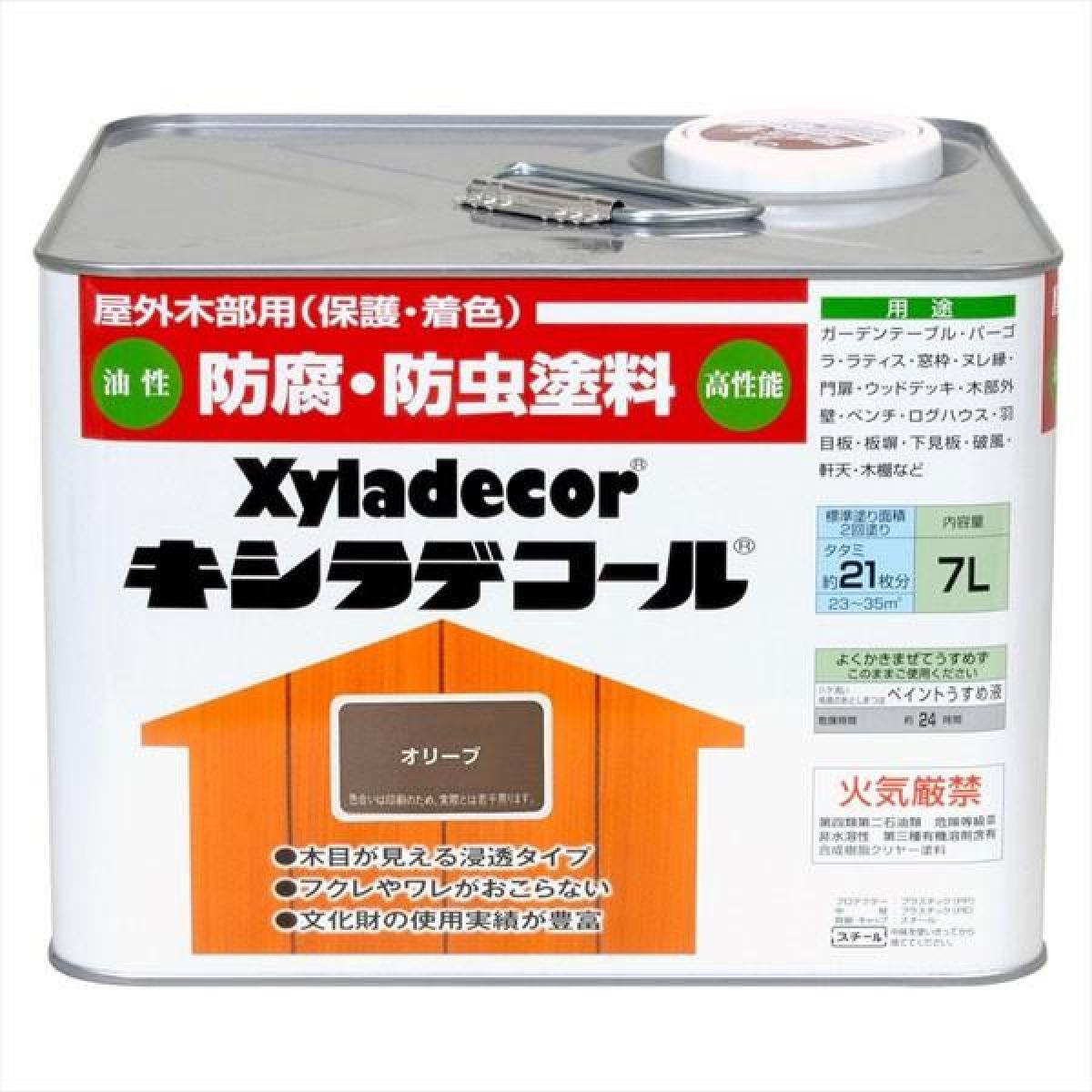 大阪ガスケミカル キシラデコール #110オリーブ 7L 　油性 屋外用 防腐・防虫 塗料 補修用品 住宅資材