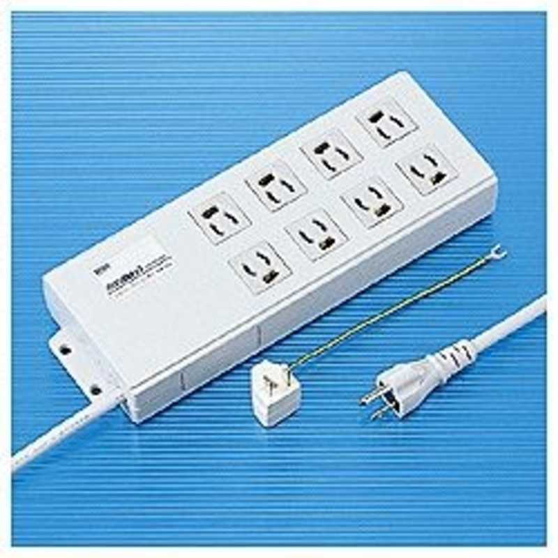 サンワサプライ　パソコン連動タップ 3Pコードタイプ(3P8個口 2m)　TAP-RE2MN 9,570円