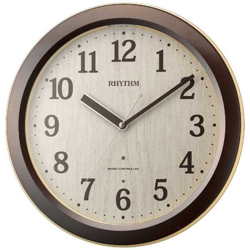 リズム時計　電波掛け時計ピュアライトM33　4MYA33SR06
