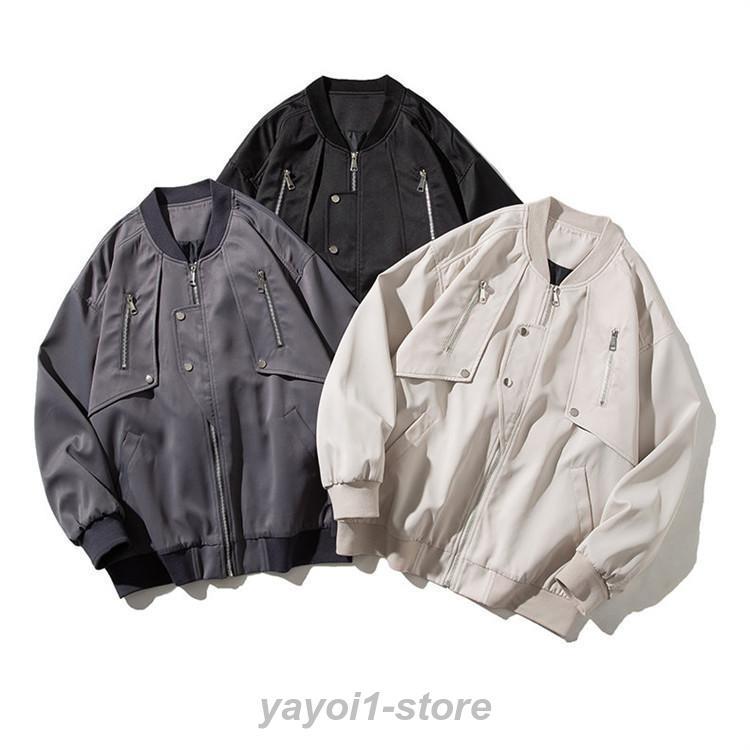 ユニセックス メンズ レディース アウター ジャケット 羽織り ライトアウター 長袖 デザイン 上品 きれいめ ゆったり MA-1