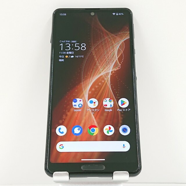 AQUOS sense5G SHG03 au ブラック 送料無料 本体 c15716 【中古】