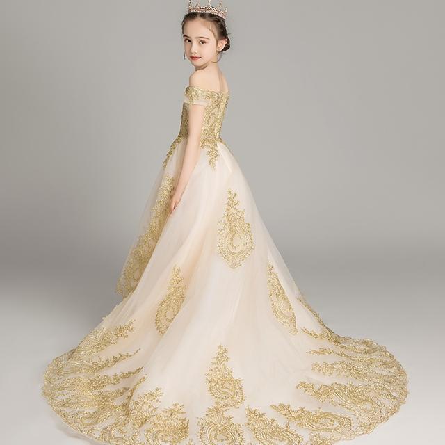 予約受付中子供 ドレス ロング プリンセス 可愛い マキシ丈 キッズドレス ピアノ 発表会 女の子 ドレス ロング 子ども 結婚式 フォーマル 子供服 オフショル ノースリーブ フィッシュテール 透け