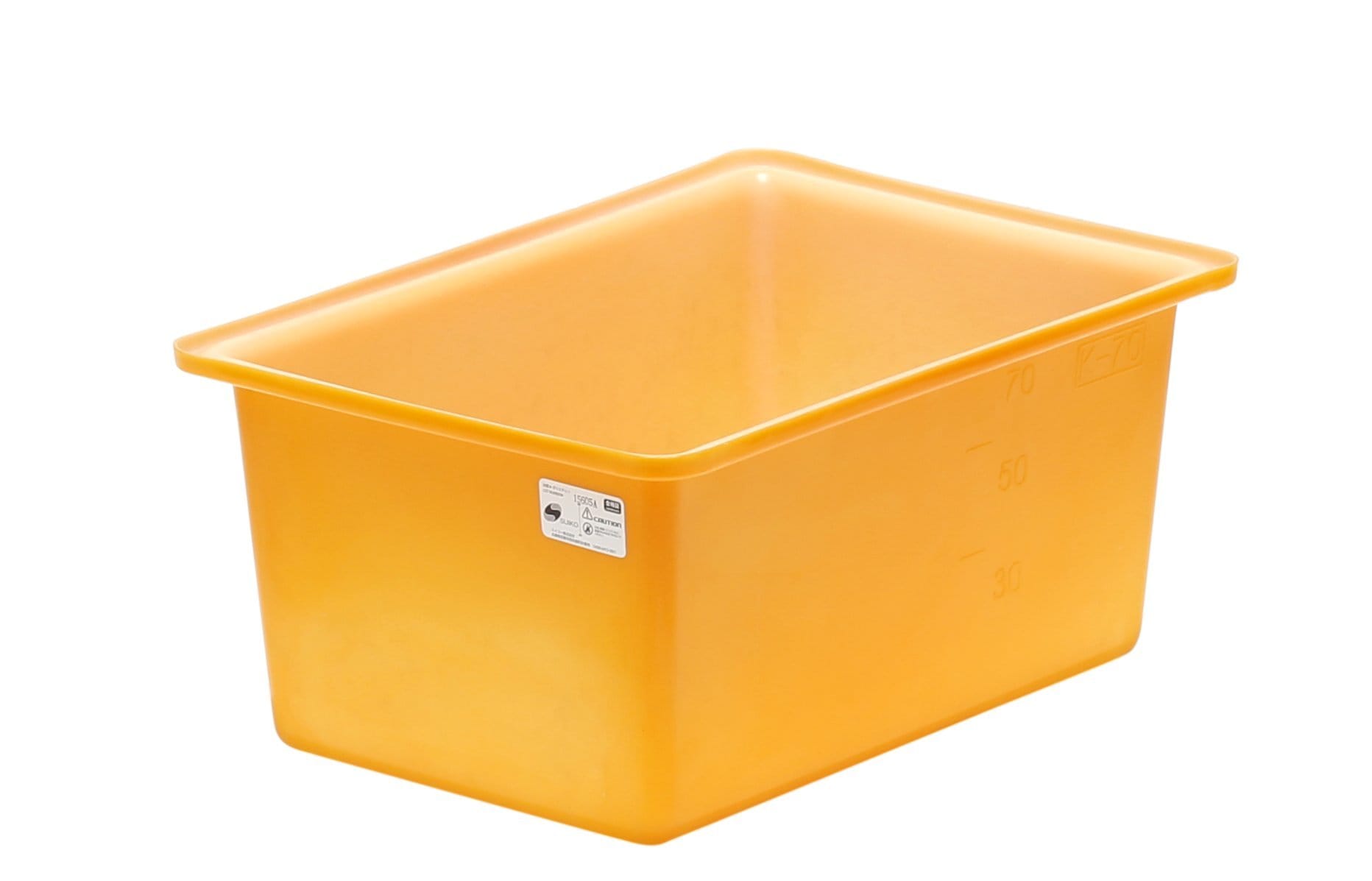 送料無料 スイコー 角型容器 K-70 (オレンジ)