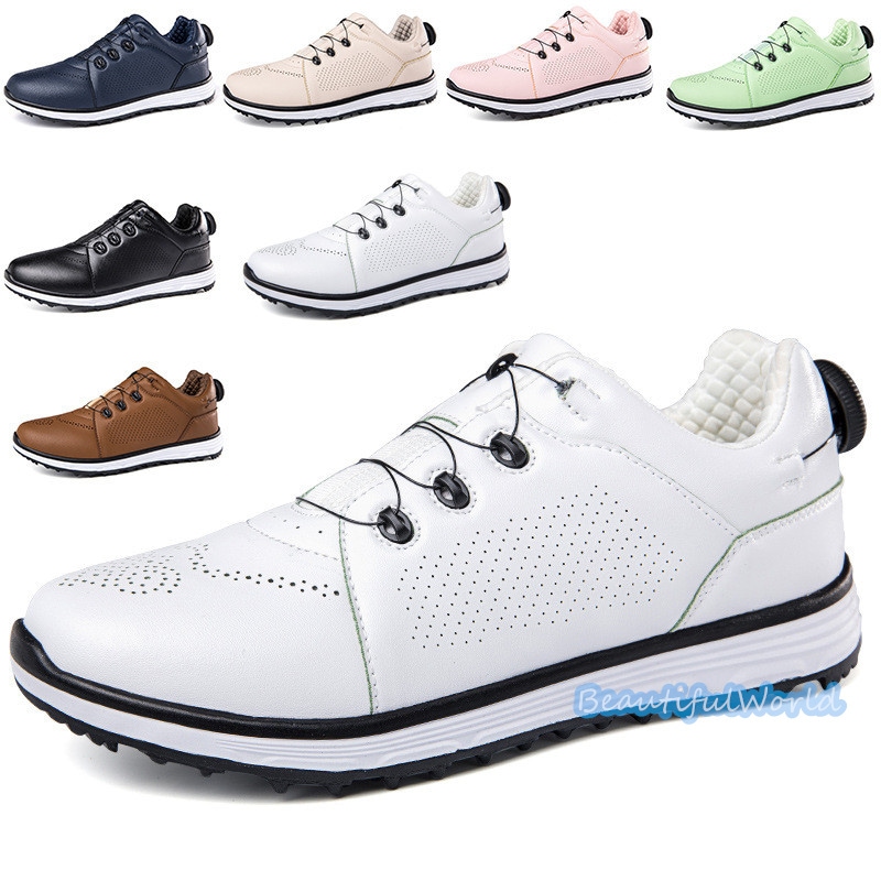 ゴルフシューズ メンズ レディース スニーカー アウトドアシューズ スポーツ靴 フィット感 軽量 耐久 動きやすい 防水 防滑 練習場 四節可能G