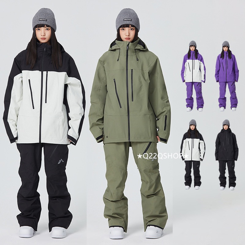 スノボウェア 2024 2025 上下セット メンズ レディース パンツズボン アウター ジャケット セットアップ ウィンタースポーツ スノーボードウェア スキーウェア スノーウェア 防水防寒着韓国風